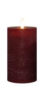 Stompkaars-USB wax 12,5x7,5 cm bordeaux Anna's Collection - Annas collection - thumbnail