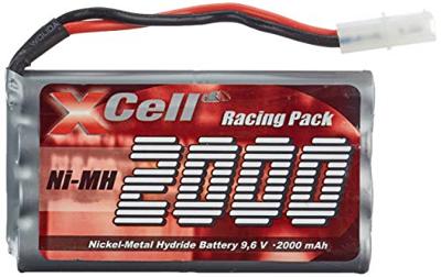 XCell NiMH accupack 9.6 V 2000 Aantal cellen: 8 Tamiya-stekker