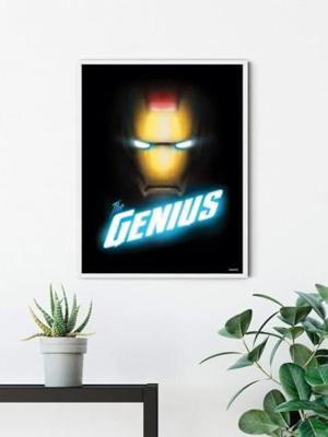 Kunstdruk Avengers - The Genius 50x70cm