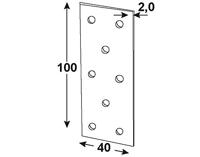 Connex Verbindingplaat 95X40X2 25St Vz - HVG1550 - thumbnail