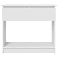 Wandtafel met lades 85,5x38,5x74,5 cm wit - thumbnail