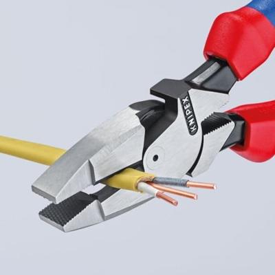 Knipex Kracht-kombitang "Lineman&apos;s Pliers" Amerikaans model | Meer-componentengrepen | Zwart geatramenteerd | Lengte 240 mm |