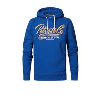 50% korting - Petrol Industries Heren Hoodie met logoartwork Blauw - S - thumbnail