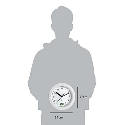 TFA Dostmann 60.3501 Wandklok Zendergestuurd 17.5 cm x 5.5 cm Wit Geschikt voor vochtige ruimtes TFA Dostmann 60.3501 Wandklok Zendergestuurd 17.5 cm x 5.5 cm Wit Geschikt voor vochtige ruimtes