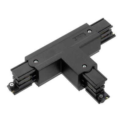 Enzo T-stuk links vast 90gr tbv. rail 3-fasen zwart - 5050055