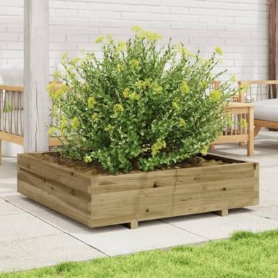 VidaXL Plantenbak 100x100x26,5 cm geïmpregneerd grenenhout