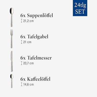 VILLEROY & BOCH - Boston - Bestekset 6 persoons 24-dlg