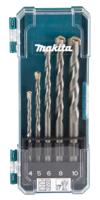 Makita D-72877 D-72877 Steen-spiraalboorset 4 mm, 5 mm, 6 mm, 8 mm, 10 mm Cilinderschacht 1 stuk(s) - thumbnail