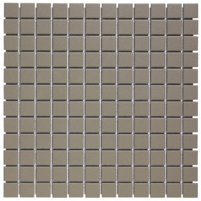 Mozaïek London 30x30 cm Onverglaasd Porselein, Mat Antislip En Donker Grijs The Mosaic Factory