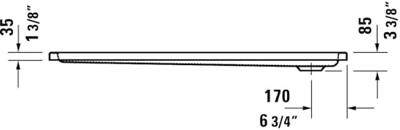 Duravit D-Code Douchebak 80x140x8,5 cm Wit