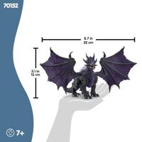 Dark Dragon-figuur - Ultrarealistische en duurzame speelgoeddraak met beweegbare vleugels - Cadeau voor jongens en meisjes vanaf 7 jaar - thumbnail