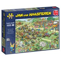 Jumbo legpuzzel Jan van Haasteren Grasmaaierrace 1000 stukjes - thumbnail