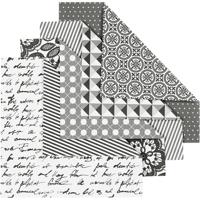 Vivi Gade origamipapier 15 x 15 cm wit/grijs 50 vellen - thumbnail