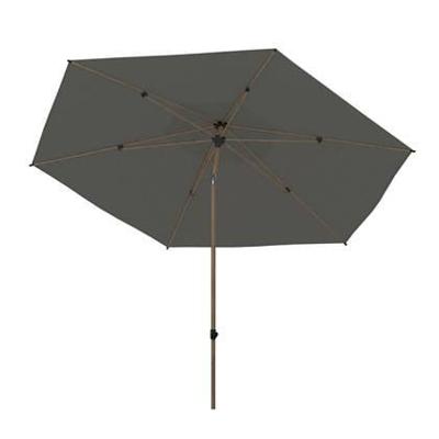 4 Seasons Outdoor | Azzurro Parasol Ø300 cm | Houtlook-Charcoal