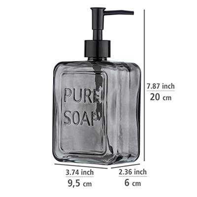 Wenko Zeeppomp - glas - grijs - 550 ml