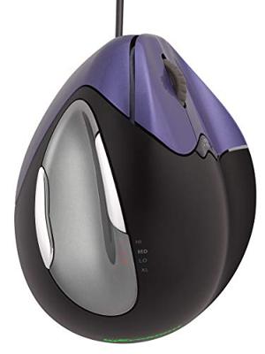 Evoluent Vertical Mouse 4 VM4S Ergonomische muis USB Optisch Zwart, Lila 6 Toetsen 2800 dpi Ergonomisch Evoluent Vertical Mouse 4 VM4S Ergonomische muis USB Optisch Zwart, Lila 6 Toetsen 2800 dpi Ergonomisch