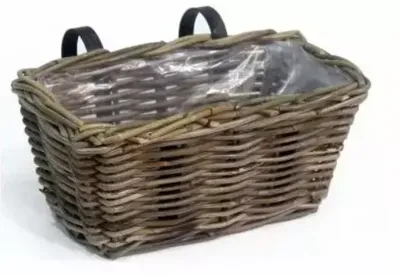 Mand Balkonmand l30b18h16cm grijs Van der Leeden - Van der leeden