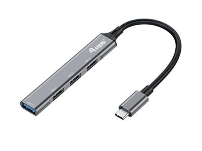 Equip 128961 USB-hub 4-poorts 1x3.0/3x2.0 USB->USB-C grijs