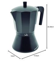 Italiaanse Koffiepot JATA CFI6 Zwart Aluminium 1 L - thumbnail