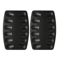 Set van 2 madeleinevormen met 12 prints - ZENKER - Speciale Landen - thumbnail