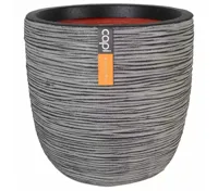 Capi Pot Bol Rib NL 43x41 cm - Antraciet - thumbnail