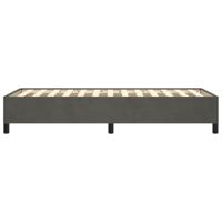 Bedframe fluweel donkergrijs 90x200 cm - thumbnail