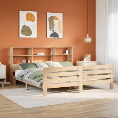 Bedframe zonder matras massief grenenhout 180x200 cm