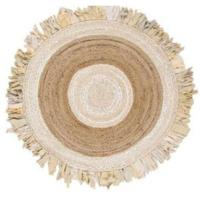 Tapijt DKD Home Decor Beige Bruin Katoen Jute (200 x 200 x 1 cm) - thumbnail