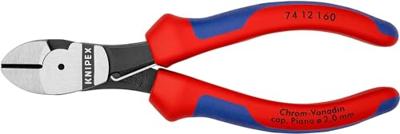 Knipex Kracht-zijsnijtang zwart geatramenteerd met meer-componentengrepen 160 mm - 7412160 - thumbnail