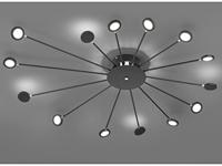 Trio Grote plafondlampPeacock zwart - 679511532 - thumbnail