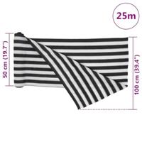 VidaXL Privacynet 75 g/m² 1x25 m hdpe antracietkleurig en wit - thumbnail