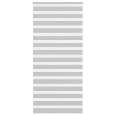 VidaXL Zebra rolgordijn 110x230 cm stofbreedte 105,9 cm lichtgrijs VidaXL Zebra rolgordijn 110x230 cm stofbreedte 105,9 cm lichtgrijs