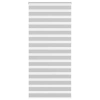 VidaXL Zebra rolgordijn 110x230 cm stofbreedte 105,9 cm lichtgrijs - thumbnail
