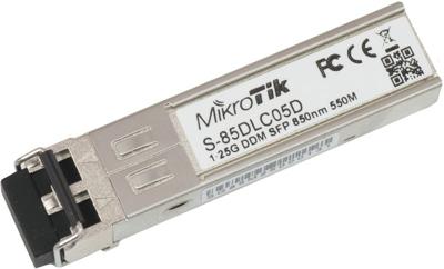 Mikrotik S-85DLC05D 1250Mbit/s SFP 850nm netwerk transceiver module Mikrotik S-85DLC05D 1250Mbit/s SFP 850nm netwerk transceiver module