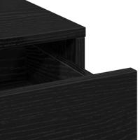 Highboard met lade Zwart eiken 40 x 41 x 135 cm Bewerkt hout - thumbnail