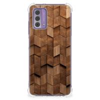 Stevig Telefoonhoesje voor Nokia G42 Wooden Cubes - thumbnail