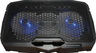 Conceptronic THANA07B notebook cooling pad 43,2 cm (17 ) Zwart