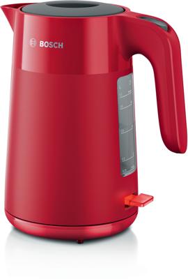 Bosch TWK2M164 waterkoker 1,7 l 2400 W Zwart, Grijs, Rood