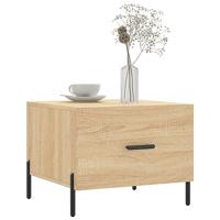Salontafel 50x50x35 cm bewerkt hout sonoma eikenkleurig - thumbnail