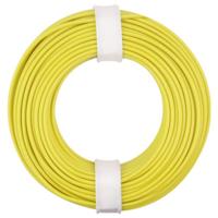 Donau Elektronik 175-013 Draad LiY 1 x 0.75 mm² Geel 1 stuk(s) - thumbnail