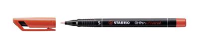 STABILO OHPen universal, OHP-marker, permanent, superfijn 0,4 mm, rood