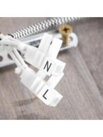 Steinhauer Industriële plafondlampGearwood 3-lichts wit met hout - 3063W - thumbnail