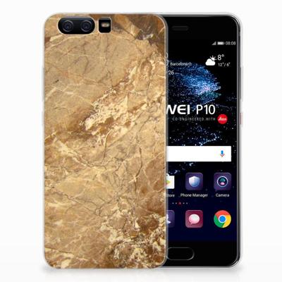 Huawei P10 | TPU | Siliconen hoesje | Marmer Creme