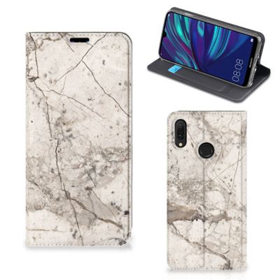Huawei Y7 hoesje Y7 Pro (2019) | Standcase | Marmer Beige