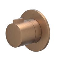 Afbouwdeel IVY Pact Flow-Through Stopkraan Symmetry Met Rond Rozet Geborsteld Mat Koper PVD IVY - thumbnail