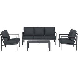 Springs Lounge Set 4-Delig Carbon Black Reflex Black Garden Impressions - Garden impressions