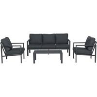 Springs Lounge Set 4-Delig Carbon Black Reflex Black Garden Impressions - Garden impressions - thumbnail