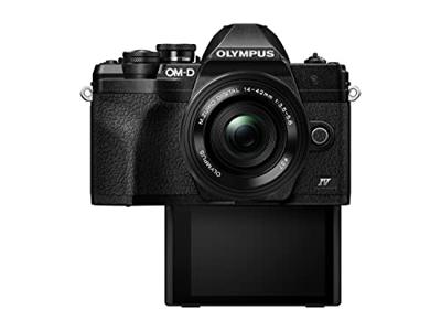 Olympus OM-D E-M10 Mark IV Micro Four-Thirds-systeemcamera-kit, 20 MP sensor, 5-assige beeldstabilisatie, krachtige AF, wifi, zwart incl. M.Zuiko Digital ED 14-42 mm F3.5-5.6 EZ Pancake zwart