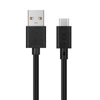 XQISIT oplaad- en synchronisatiekabel USB C 2.0 naar USB A 3, zwart - thumbnail