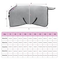 VidaXL Paardendeken volledig lichtgrijs en roze polyester - thumbnail